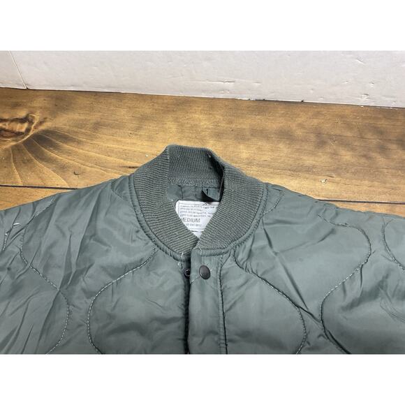 Vintage Flyers CWU-9/P Jacket Mens Medium Quilted Bomber Military Liner 70s - Picture 5 of 12